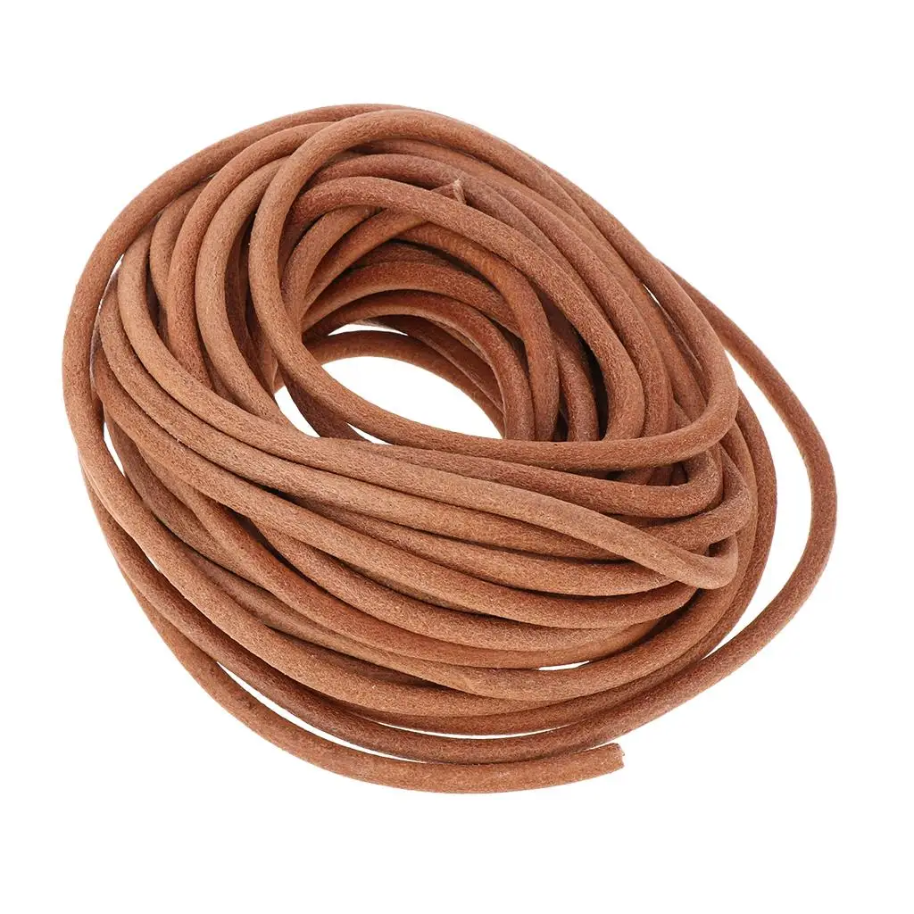 10m Round Leather Cord for Jewelry Making 5mm Diameter DIY Jewelry Cord Faux Suede Leather Cord Leather Rope Leather String