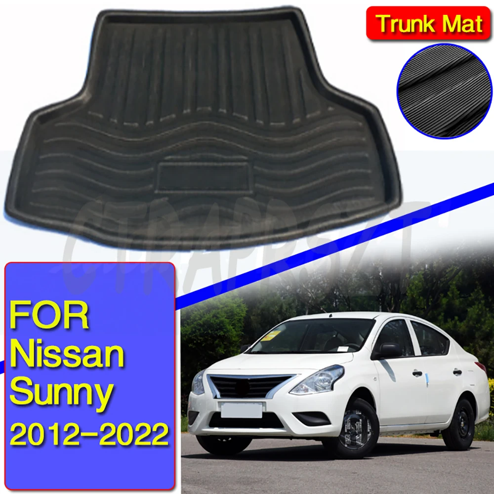 

For Nissan Versa / Almera / Sunny Latio 2012 - 2018 Sedan Rear Boot Liner Trunk Cargo Mat Tray Floor Carpet 2013 2014 2015 2016