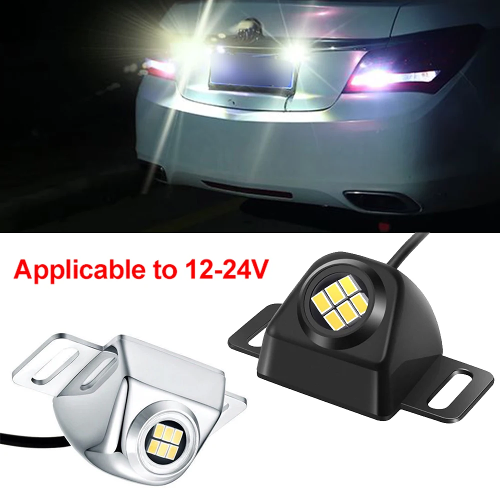 Car Reversing Light Backup Tail Light 12-24V Mini Auxiliary Reverse Light Led Bulb Waterproof for Truck Parking Warning Lamp