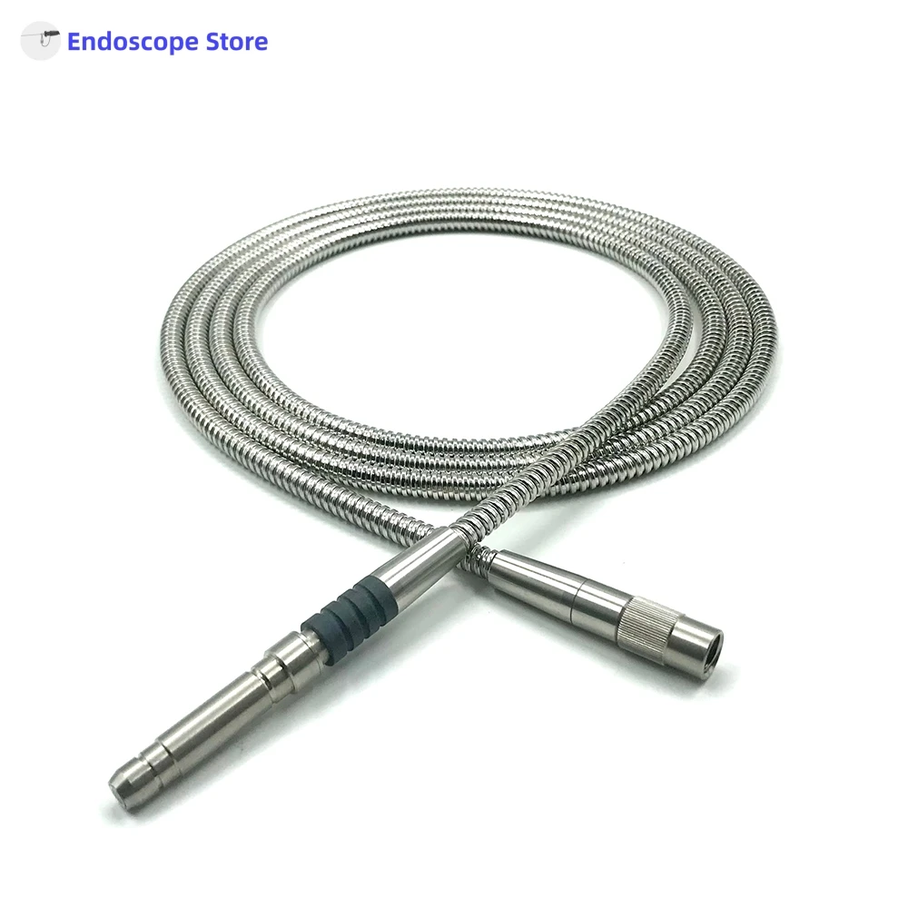 Medical Endoscope Endoscopy Light Source Optical Fibers Cables Φ4mm Φ4.8mm 2.5m 3m Autoclaved Metal Outer Protective Tubes