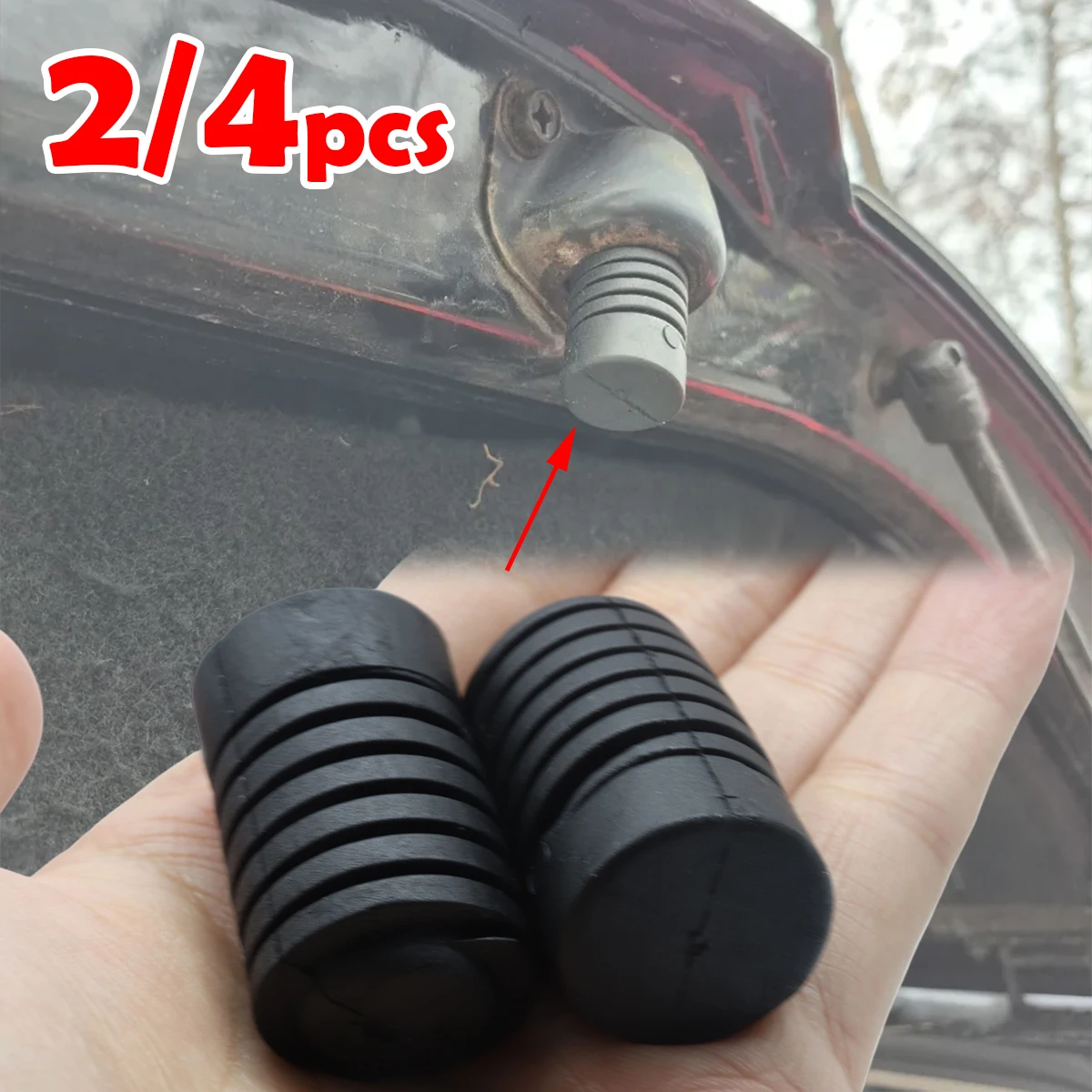 

For Nissan Tacoma Chevrolet Subaru Hyundai Kia Trunk Tailgate Door Engine Cover Shockproof Rubber Bands Pier ShockBlock Fastener