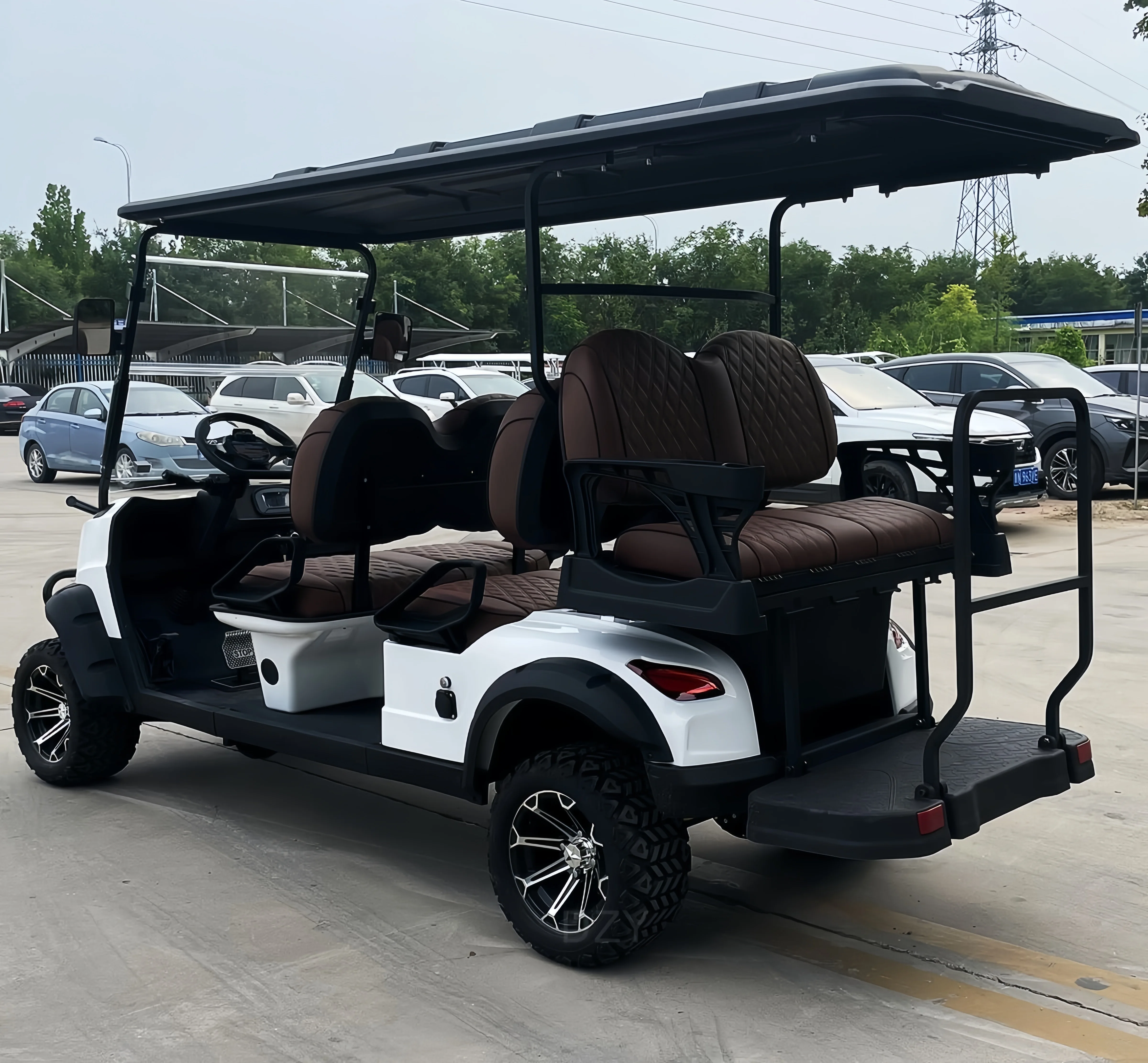 For sale export 2024 new electric golf cart with 2 seats and 4 seats, 3.5kw/4kw mini golf cart