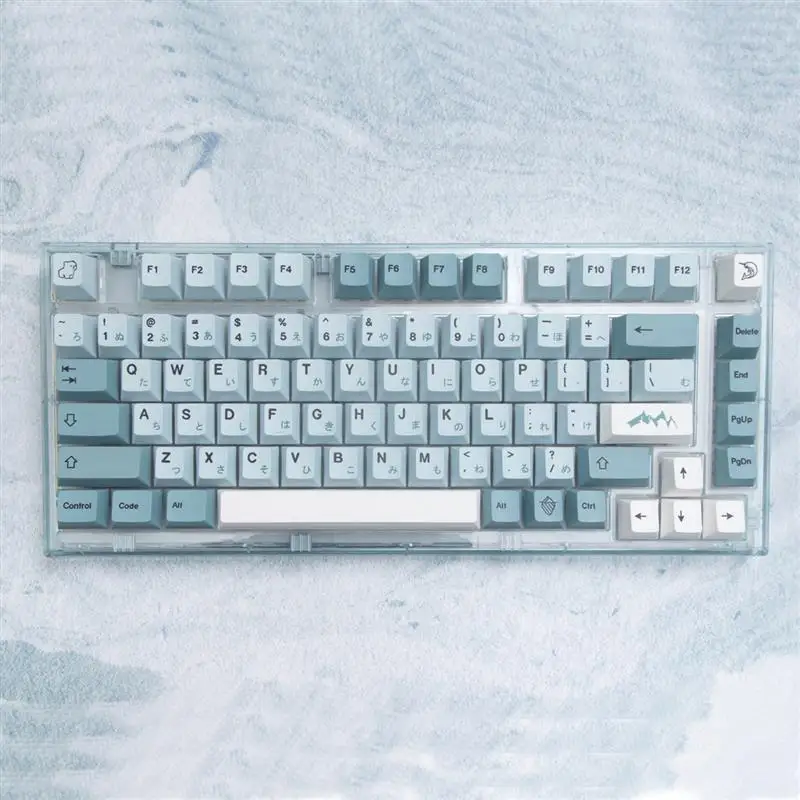 139 Key GMK iceberg Keycaps PBT Keycap Dye Sublimation Cherry Profile For Cherry MX Switch Mechanical Keyboard GK61 GK64 NT75