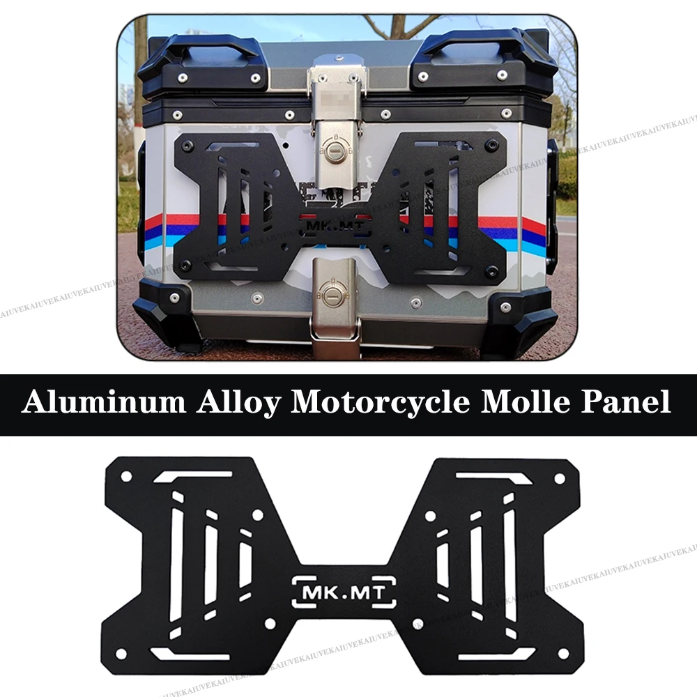 

Motorcycle Molle Panel For Trunk Storage Stainless Steel Waterproof Tactical Universal Side Box Organizer Modular Storage