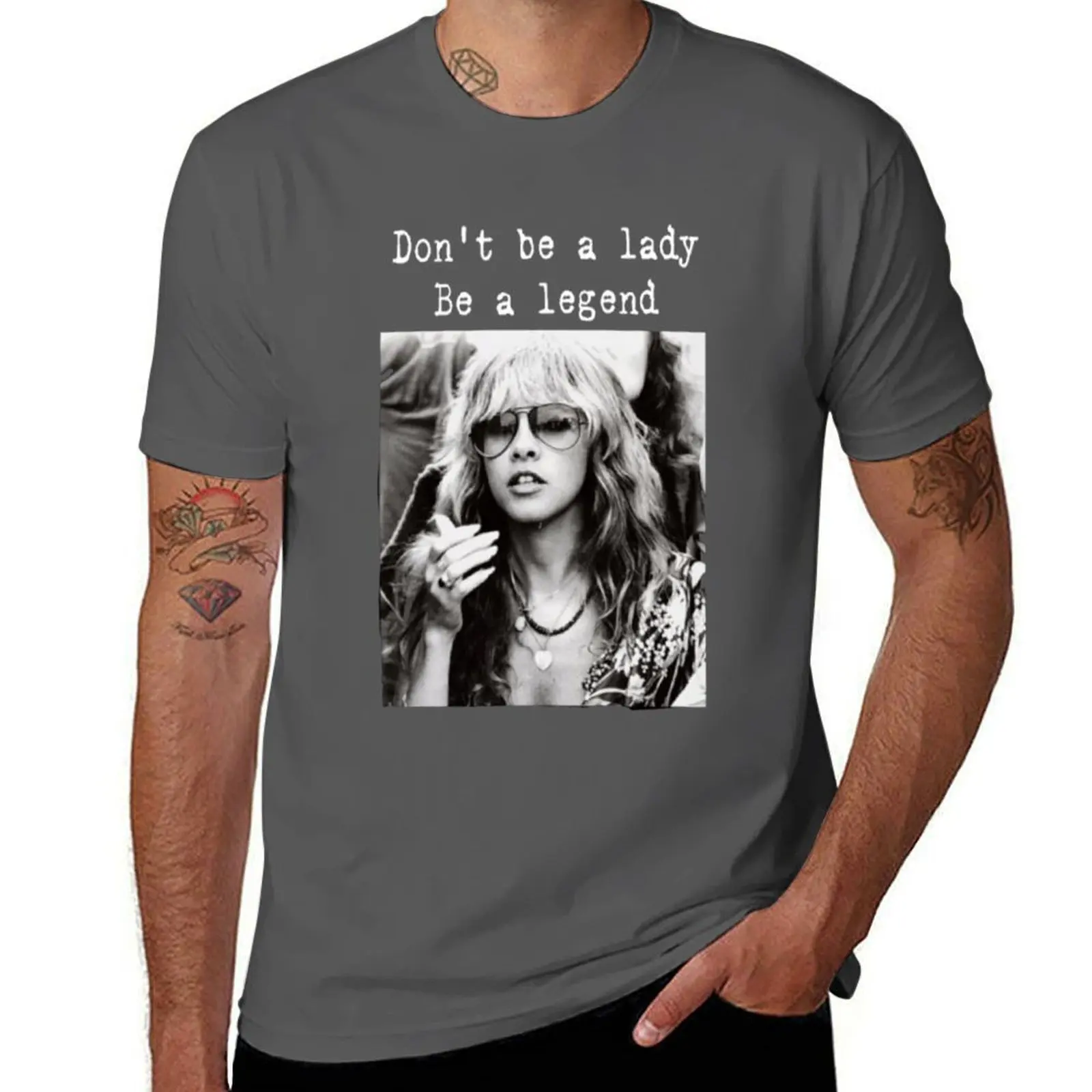 

Legend A Stevie Be Nicks T-Shirt Retro Style Print Casual Top