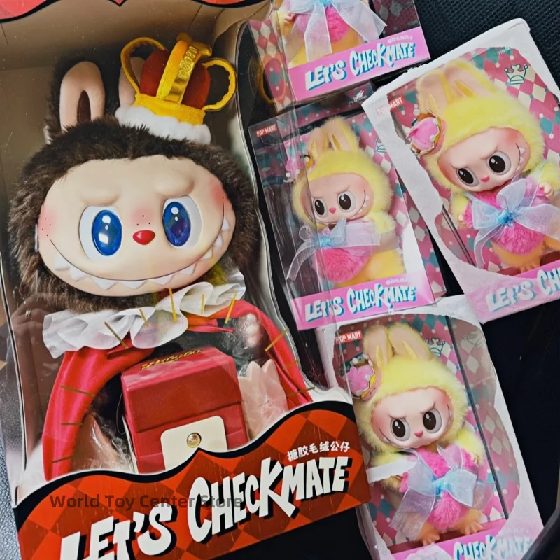 

Hot Genuine The Monsters Labubu V3 Let'S Checkmate Series Action Figure Vinyl Face Doll Kawaii Queen Keychain Pendant Decor Toys
