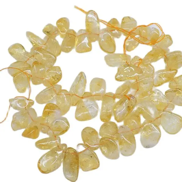 

Citrine yellow baroque 13-17mm nature beads for making jewelry 40cm FPPJ