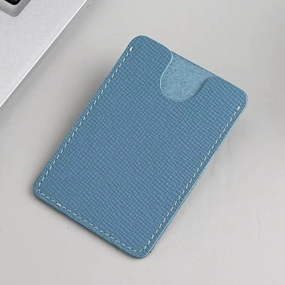 Durable Cowhide Leather Card Holder Ultra-Thin Mini ID Card Holder Portable Slim Card Wallet Card