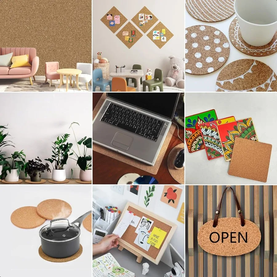 MultiPurpose Cork Roll with Adhesive Backing Natural Cork Shelf Liner 79x12 Inch 1.5mm Thick Small Sheet Mat for Wall Kitchen C