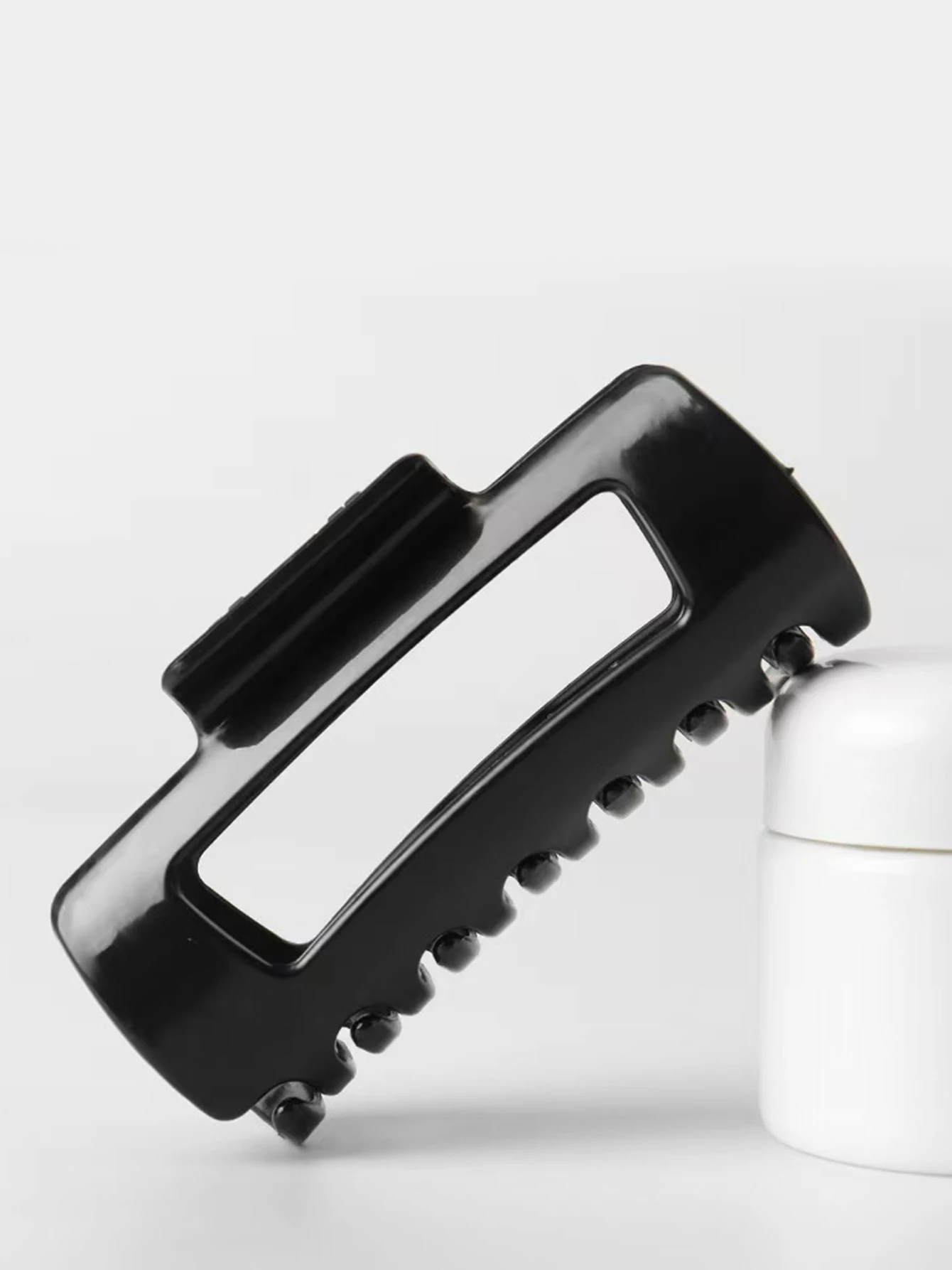 4 Uds. Pinza cuadrada calada de silicona para el cabello para mujer, nueva horquilla, peluquería diaria, accesorios para el cabello para fijación