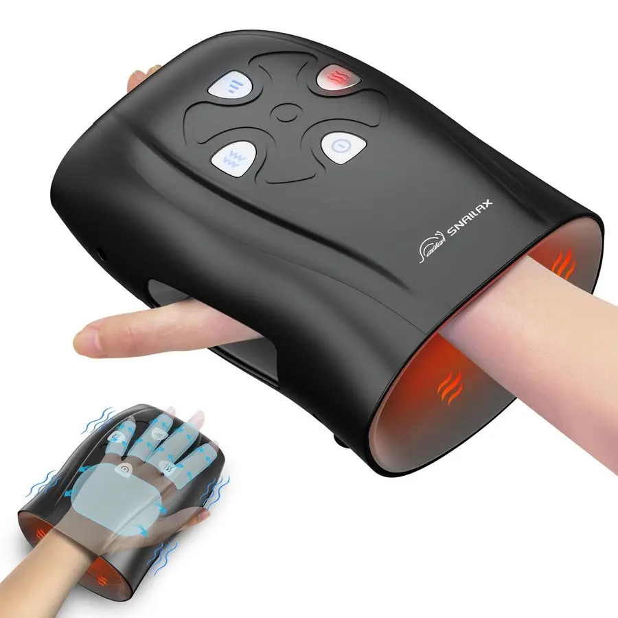 

Hand Massager with Heat and Compression, Vibration, Cordless Hand Massager for Arthristis, Carpal Tunnel, Gifts for Women, Men,