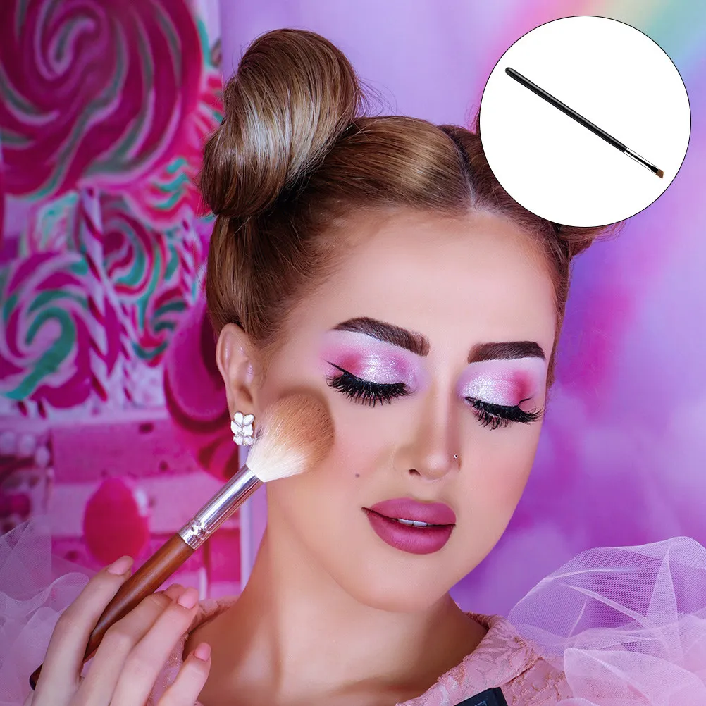 5 قطع فرشاة مكياج للحواجب برأس مائل خفيفة الوزن صغيرة الحجم، فرشاة تحديد العيون، أداة للعيون، مكياج احترافي للصالونات والسفر