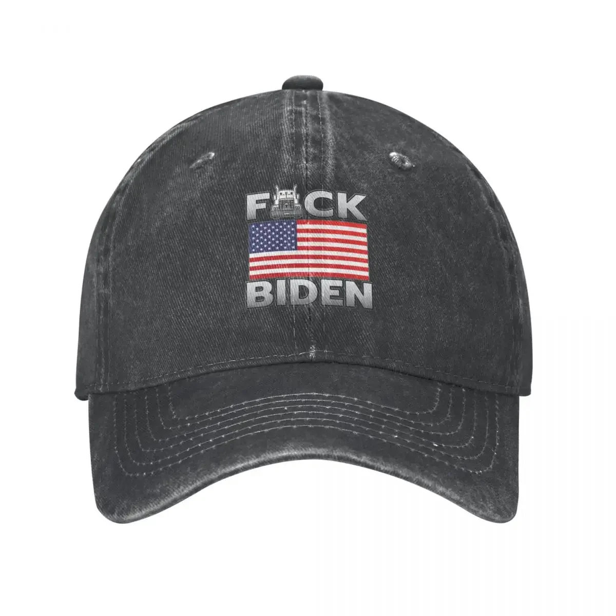 F-CK BIDENFREEDOM CONVOY - TRUCKERS FOR FREEDOM - USA FREEDOM CONVOY 2022 TRUCKERS GRAY LETTERS Cowboy Hat