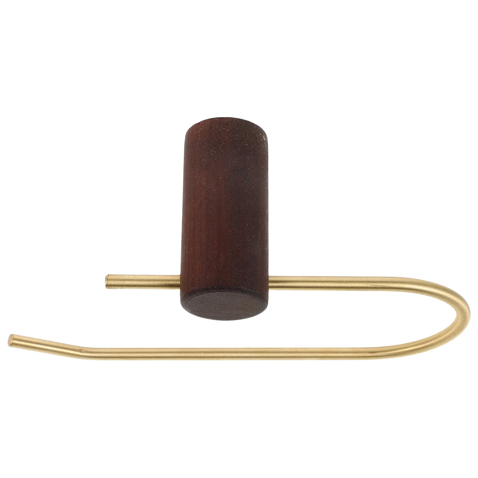 

Wood Walnut Toilet Paper Holder Brass Wall Mount No Drill Toilet Roll Hanger Bathroom Tissue Paper Rack Organizer