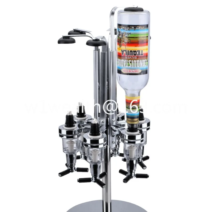 6-Head rotating pour wine rack Vertical wine rack Creative wine rack