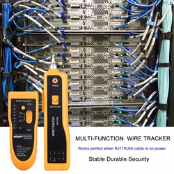 Network Cable Tester Cat5 Cat6 RJ11 RJ45 Telephone Cable Tracker Tool Wire Toner LAN Ethernet Network Cable Detector Line Finder