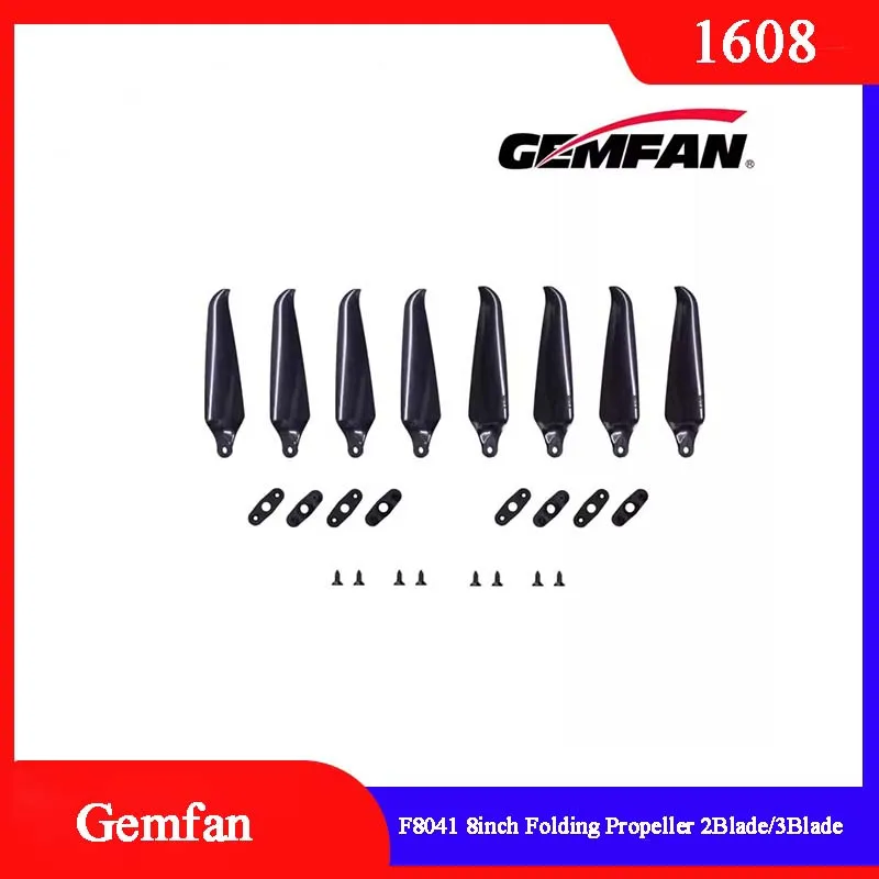 

2Pairs Gemfan F8041 8inch Folding Propeller 2Blade/3Blade Foldable Glass Fiber Nylon Propeller For FPV 8inch Long Range Drone