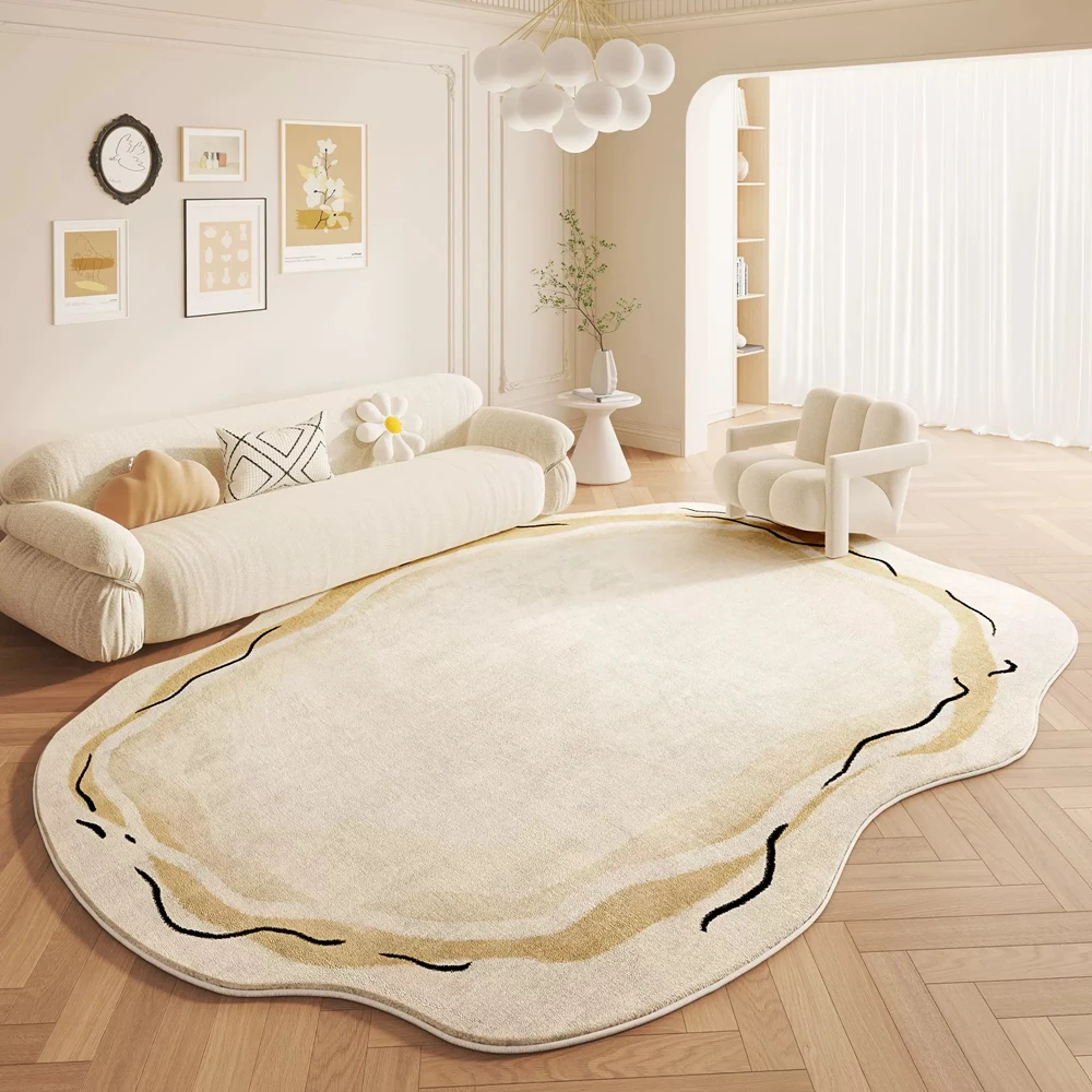 VIKAMA Master Bedroom Custom-Shaped Carpet Luxury High-End Feel Living Room Coffee Table Rug New Home Decoration