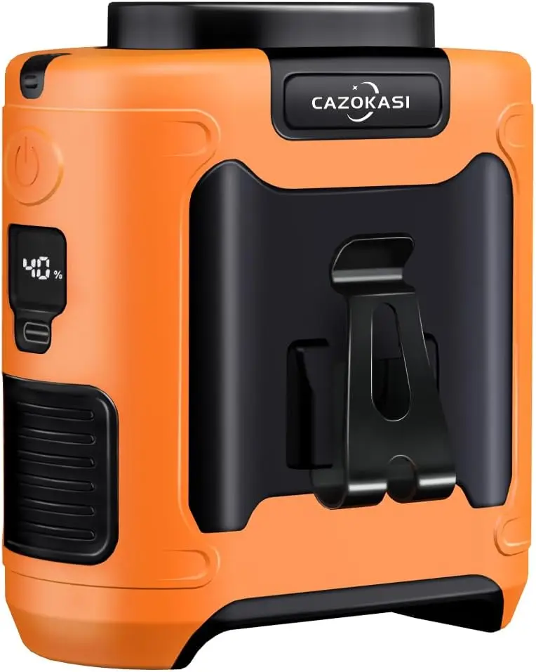 Portable Rechargeable Wearable Fan, 10000mAh Battery, 6-40 Hours Cooling for Travel Office Outdoor