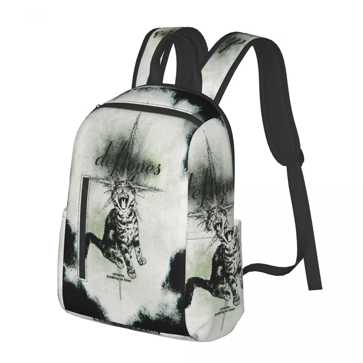 

Deftones Metal Band White Pony Album Student Backpack School Bag Hiking Travel Daypack for Men Women Bookbag Shoulder Bags