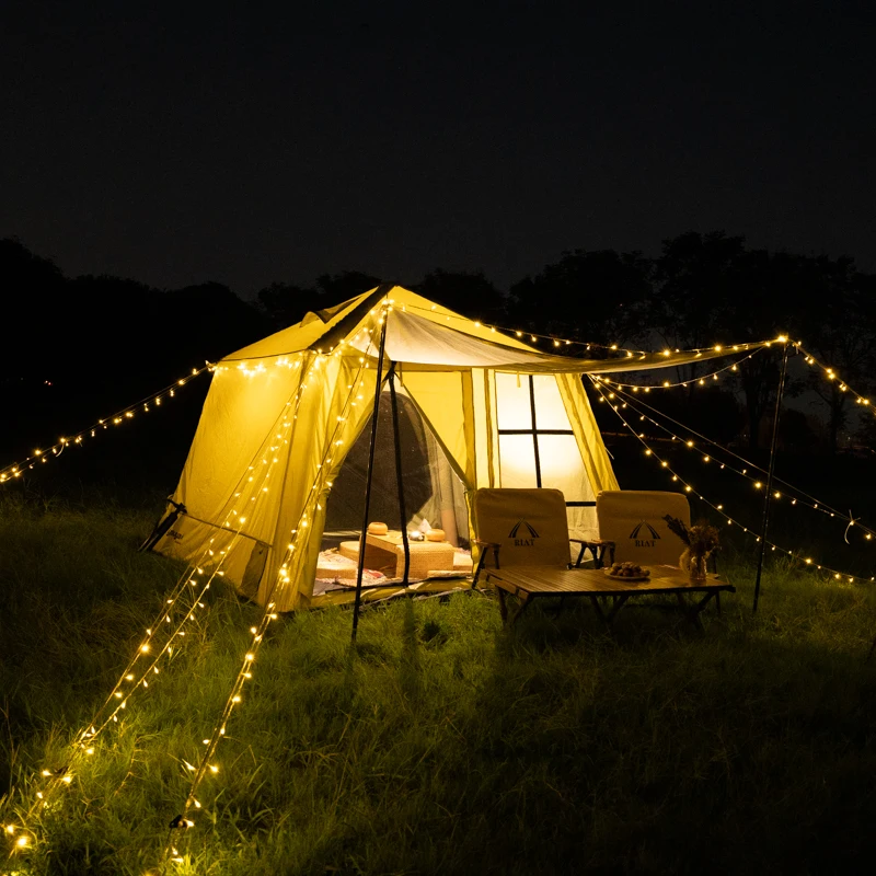 Star Dream Luxury PVC Air เต็นท์กันน้ํา Inflatable Camping เต็นท์ Star Dream Oxford ผ้าขายสําหรับการผจญภัยกลางแจ้ง