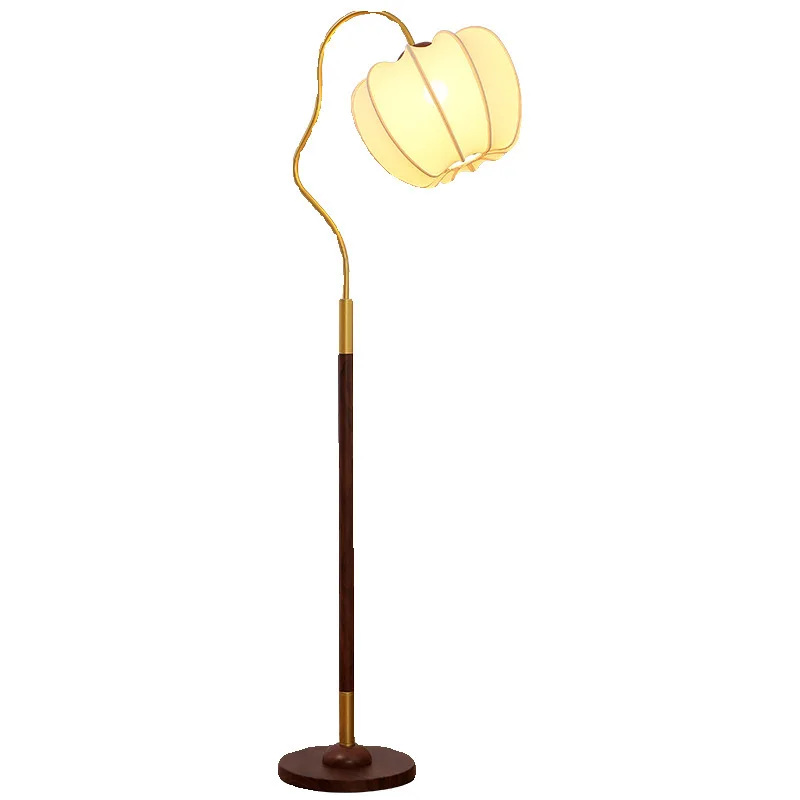 

New Chinese style, floor lamp, light luxury, modern, simple, retro, living room, atmosphere, warm