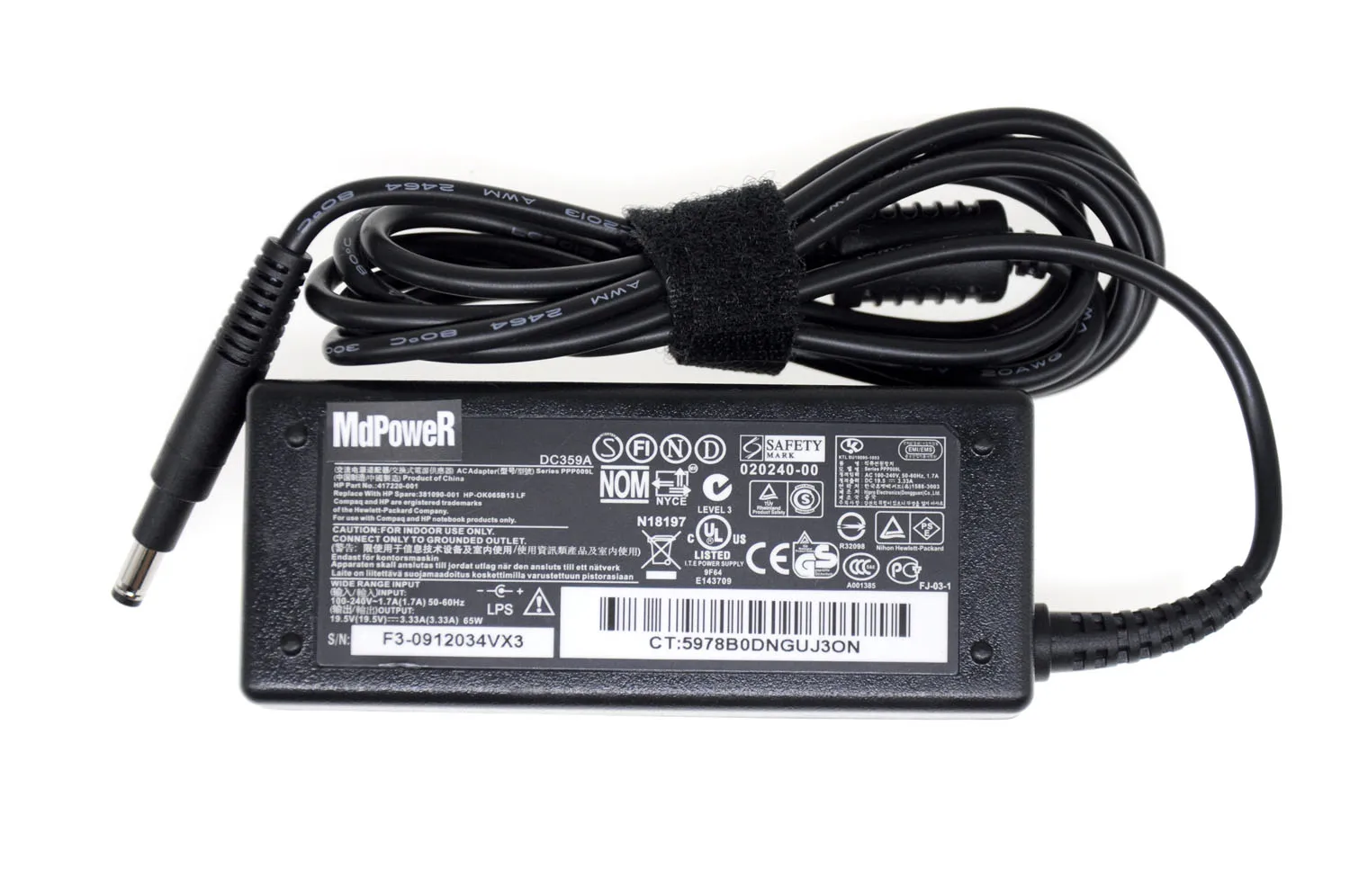 Original 19.5V 3.33A 65W laptop AC power adapter charger for HP Envy4 Envy6 Envy 4-1024 Pavilion14 TPN-C102 TPN-C103 TPN-C104