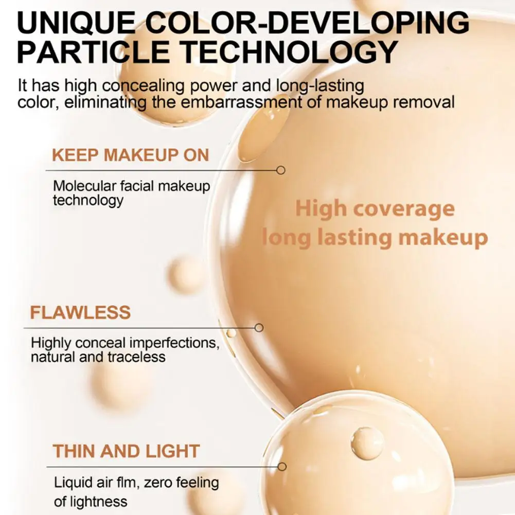 Biomimic Foundation 4 In 1 SPF50+ Longwearing Makeup With Light Spectrums Inspired By Forever Bloom-Waterproof