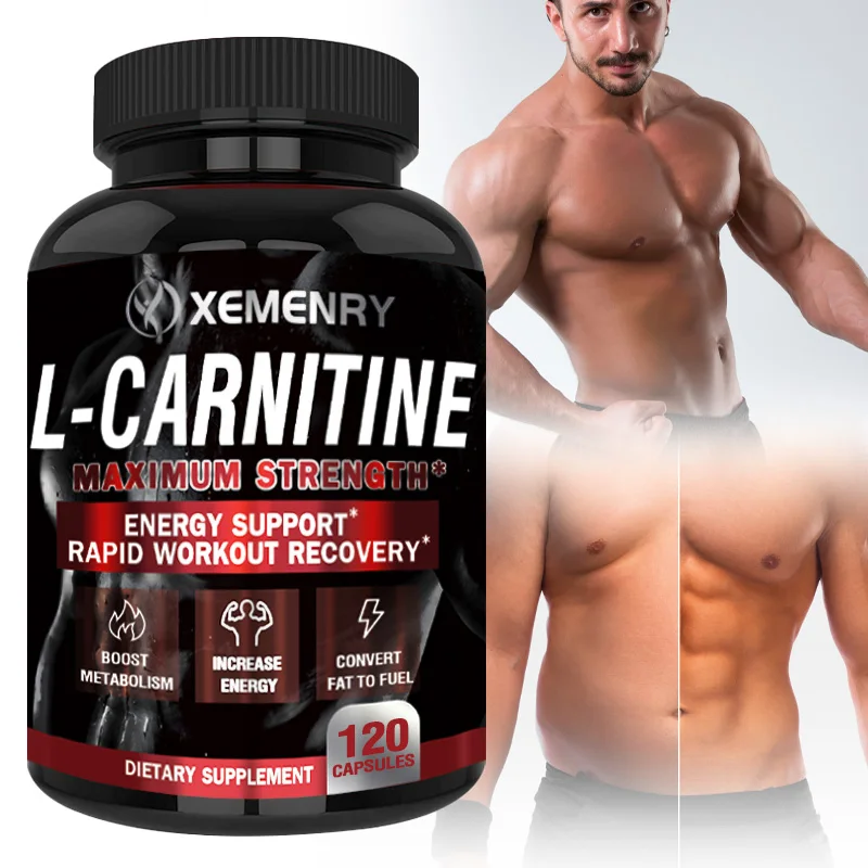 

L-Carnitine Capsules - Supports Memory, Concentration, Fat Metabolism, Energy, Metabolism, Brain Health for Men and Women