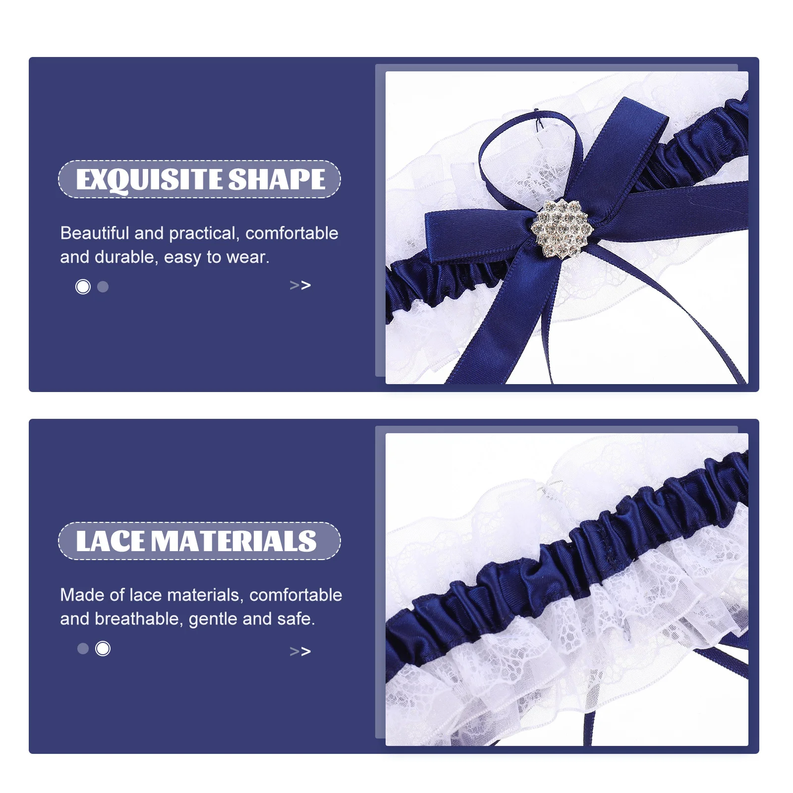 

Lace Bridal Garters Matching Elegant Comfortable Stretch Wedding Leg Ring Decoration Fashion Lace Bowknot Thigh