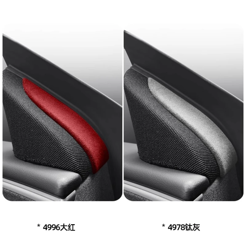 For Tesla Model Y Refresh Alcantara Suede Car Window Audio Decorative Strip Sticker Interior Modification Accessories