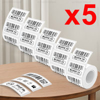 3/5PK E210 P50 Thermal Label Sticker 40x30mm 50x30mm Adhesive Label Paper Suit for E210 P50 Phomemo M110 M220 M200 Label Printer
