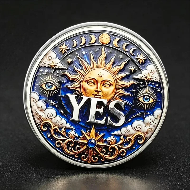 Yes or No Souvenir Coin Collection Make Decision CoinCommemorative Coin Lucky Gift
