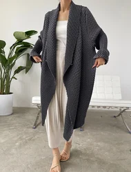 Fold Miyake These 2024 Spring New Small Stroke All-matching Temperament Coat Long Sleeve Solid Color Medium Long Trench Coat