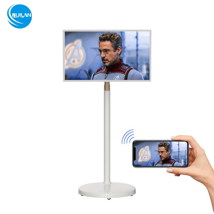 Pantalla de 32 Pulgadas y 27 Pulgadas, Señalización Digital Publicitaria Android, Transmisión en Vivo, Monitor de PC Todo en Uno, Pantalla Táctil LCD Recargable, Televisor Inteligente
