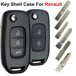 17880-FWB1G76 CWTWB1G767 Smart Flip Car Key Shell Case Cover For Renault Kadjar Captur Megane 3 Symbol Dacia Duster Logan 2