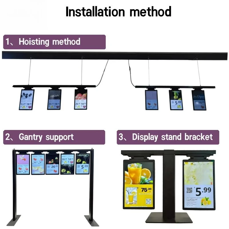 Cloud Server Backend Electronic Shelf Label (ESL) Plastic Retail Store Display with Animation Function for Shopping Mall Use