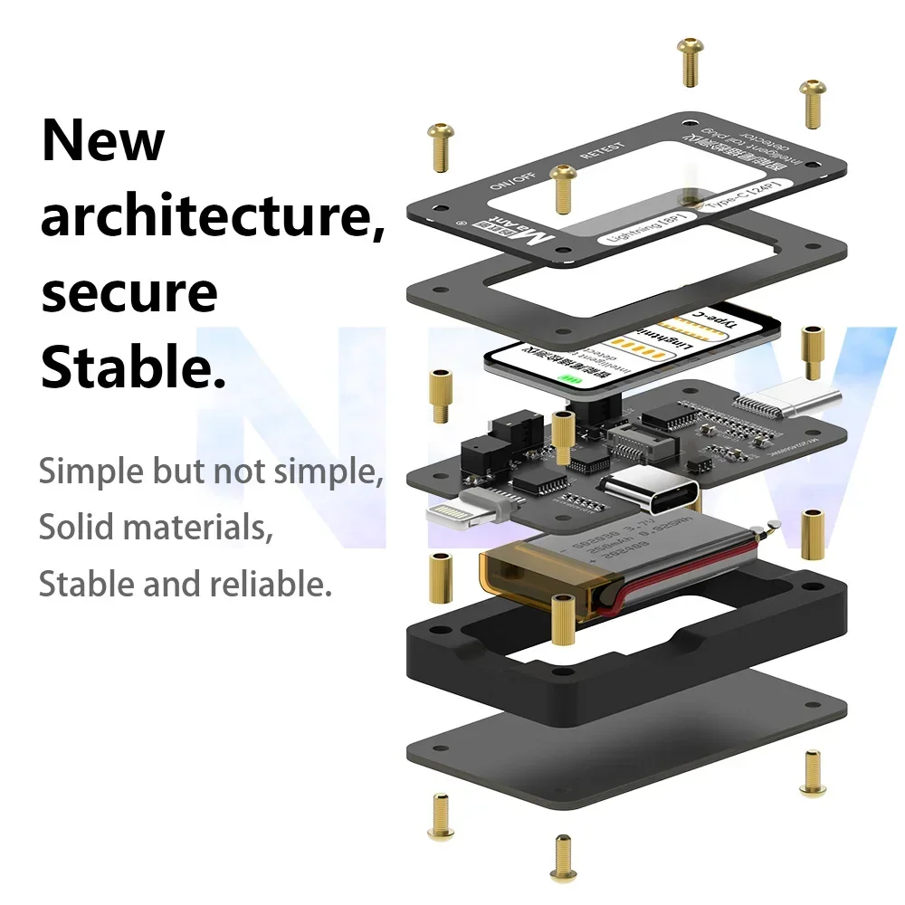 MaAnt WX-02 Non-Disassembly Docking Plug Tester For iPhone IOS Type-C Huawei Xiaomi Repair Lightning Docking Plug Detector