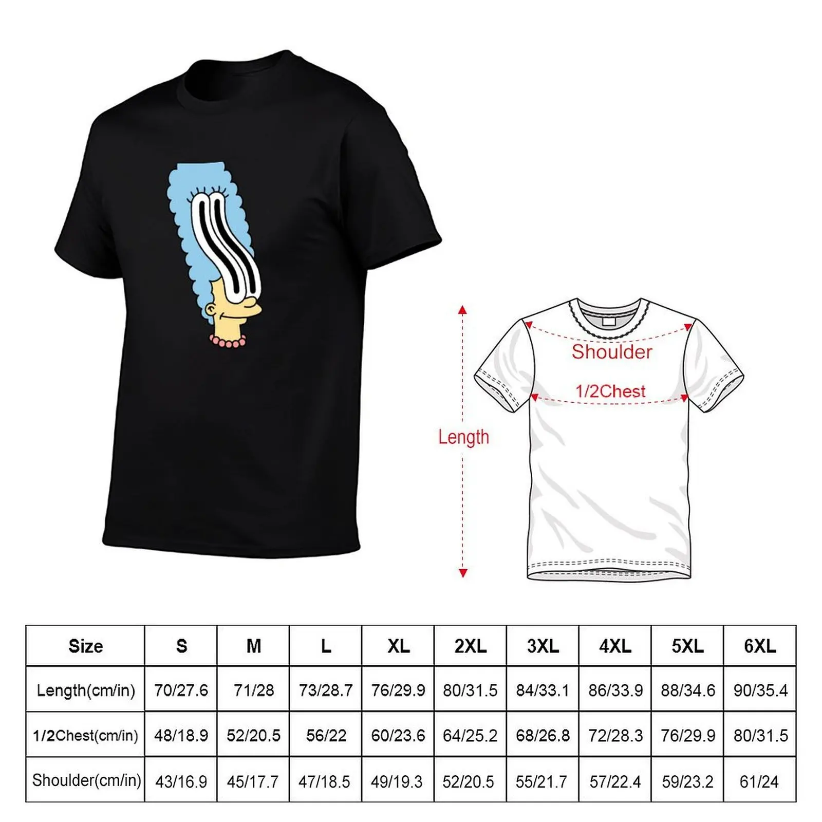 Trippy Marge T-Shirt shirts graphic tee plus sizes Men's t-shirt