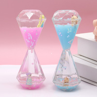 Liquid Diamond Hourglass Oil Drop Timer, Decorative Push Gift for Children and Students, Christmas and Graduation, SY18