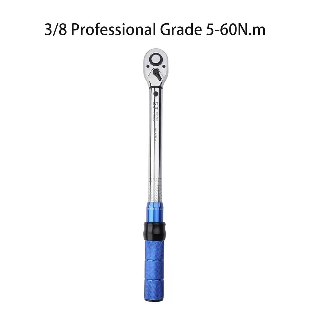 3/8 Inch 5-60N.m Torque Wrench Square Drive Torques Key High Precision Torque Wrench Professional Bicycle Automotive Tool