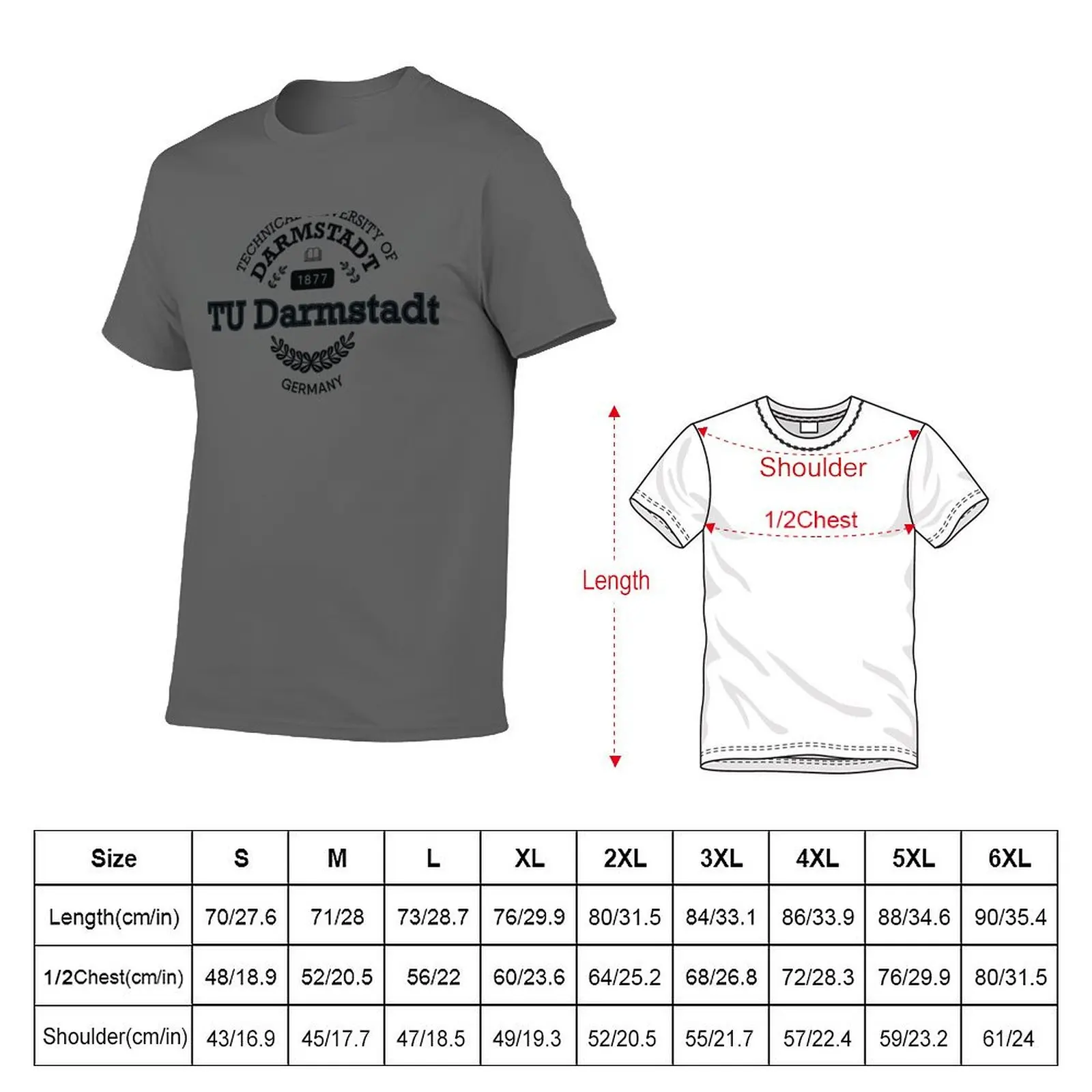 Technische Universit?t Darmstadt T-Shirt man t shirt cotton t shirts for man cotton funny man t shirts graphic T-Shirt