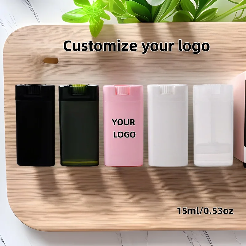 【Logo Custom】50Pcs Customized 15ml Oval Hand Soap Tube Lipstick Antiperspirant Customized Multi-color Empty Tube