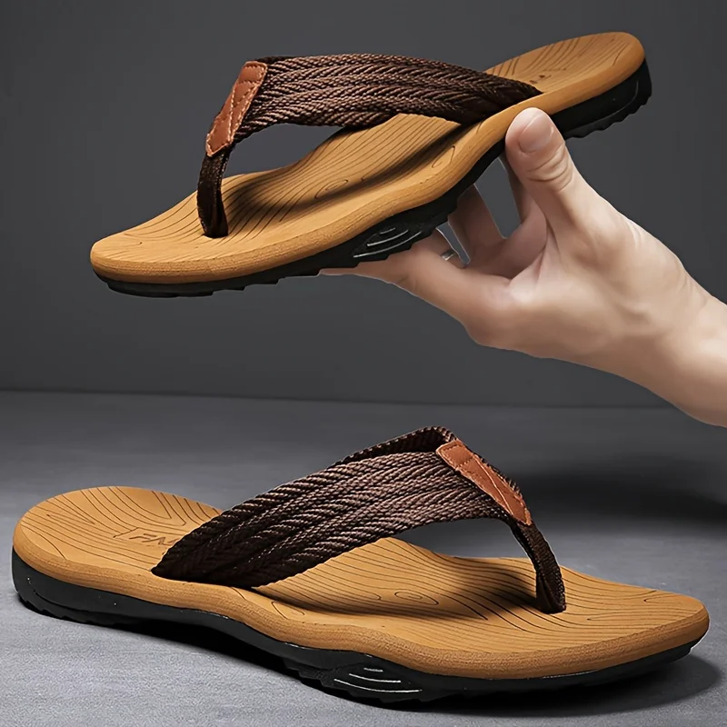 

Pmoiste Men Flip Flops EVA Beach Comfortable Designer House Slippers High Quality Summer Outdoor Slip-on Non Slip