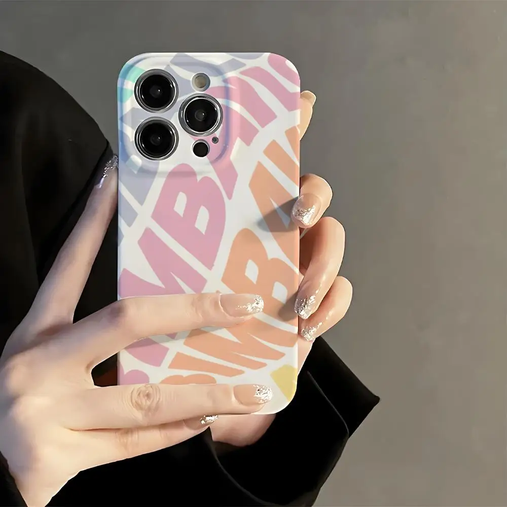 Модный чехол для телефона B-B-Bimbaes и L-L-LolaeS, корейский INS для iPhone 16, 15, 14, 13, 12, 11 Pro Max Plus, роскошный чехол