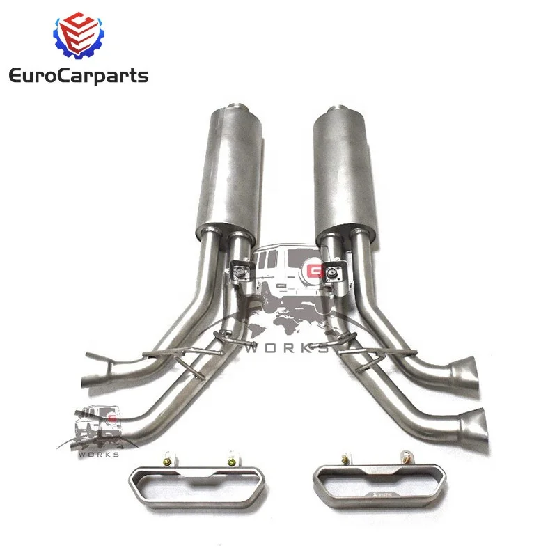 for  2019-22year Ak style w464 w463A auto parts stainless steel exhaust muffler tips pipes system for Mercedes Benz G63 G500