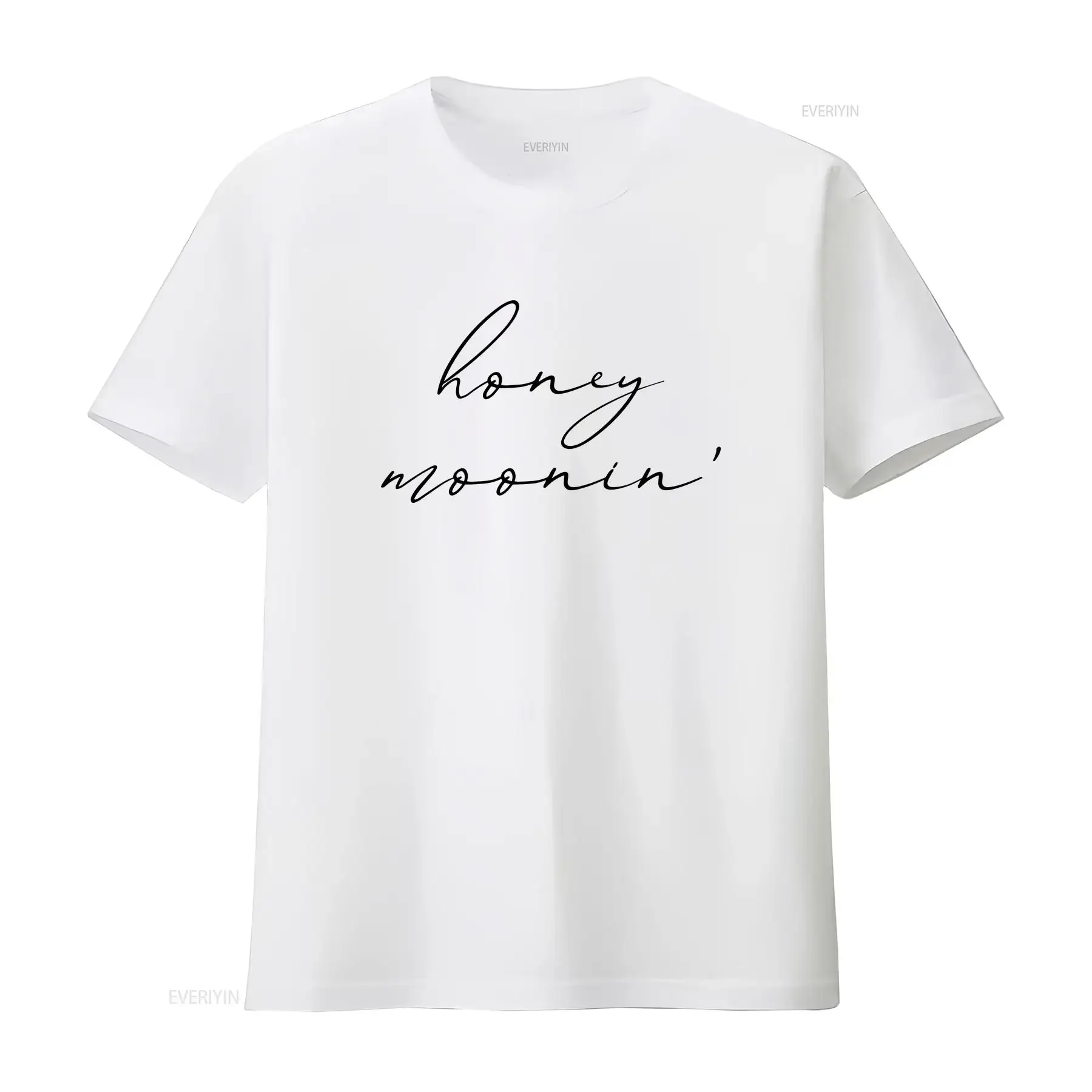 Honey Moonin' T Shirt Newlywed Honeymoon Engagement Bridal Shower Vibes Bride Groom Wedding vintage Washed graphic fashion