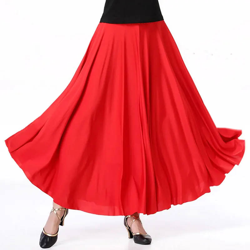 High Quality Modern Dance Skirt Women Flamenco Festival Dance Costumes Belly Stage Performance Skirt Flamengo Ballroom Costumes