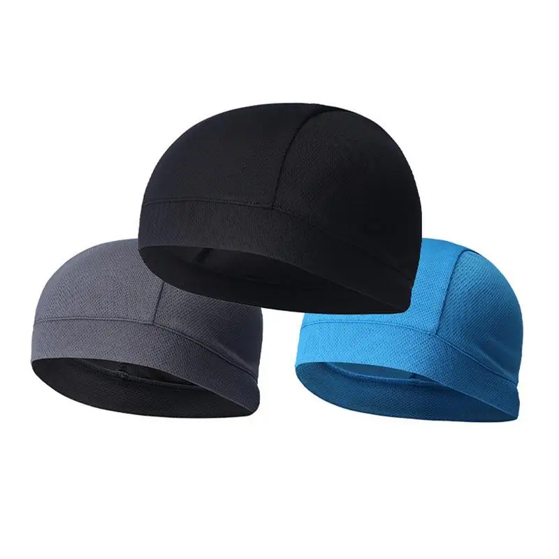 Cooling Skull Caps Helmet Liner Sweat Wicking Beanie Head Wrap Bicycle Cycling Running Hat Summer Sport Caps For Men Women