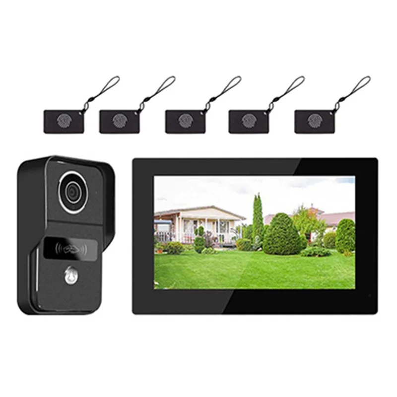7 Polegada 1080p wifi 2-wire intercom campainha da porta sistema de vídeo porteiro forhome interfone wifi tuya monitor toque plugue da ue